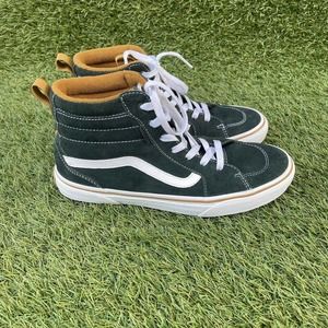 Vans Filmore Hi Vansguard Youth Shoes Size 7y Forrest Green Sued/Tan/White